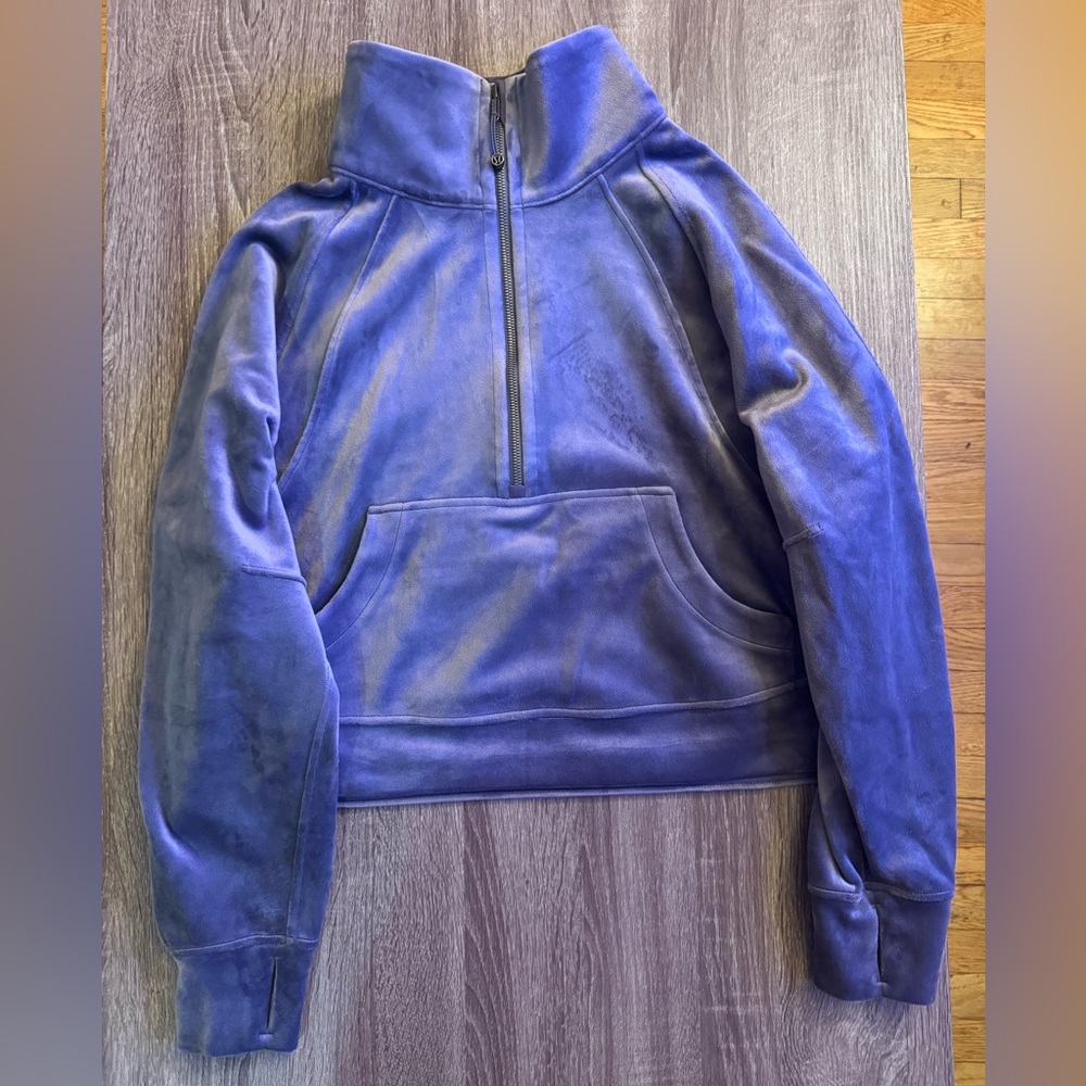 Lululemon Scuba oversized funnel neck sweater. Nightfall.Purple/Gray tone.M/L - Picture 4 of 16